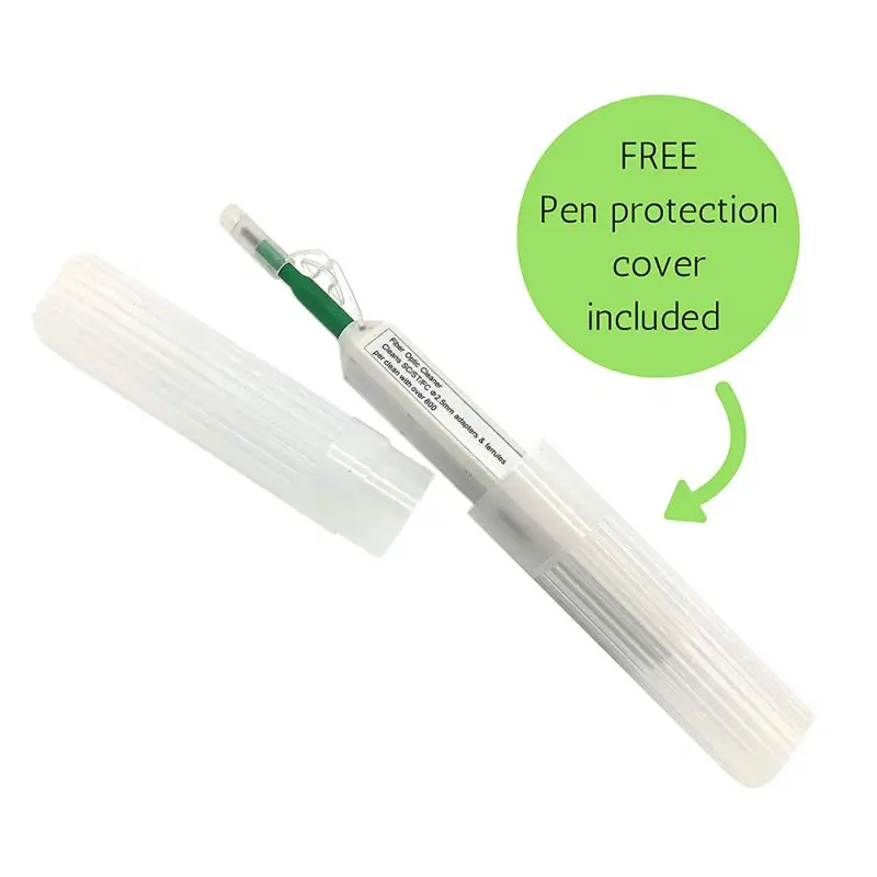 Fiber Optic Cleaning Pen Field Tested Fiber Cleaner 800+ One Click Cleans(SC/ST/FC/SC/APC) Anti-static Resin anti static new