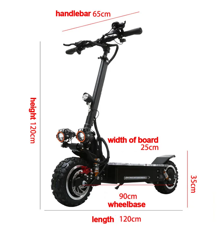 Электрический скутер 60 в 3200 Вт двойной мото E скутер Trotinette электрик Adulte Patinete Eletrico скутер электрический Adulto скейтборд