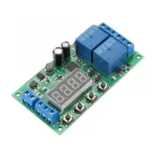 YF-7 Dual Channel Relè di Ritardo Multifunzionale Impulso di Trigger Ciclo Timer DC 7-30V Ciclo Timer 0.01s-999m 5A Tempo Relè di Ritardo