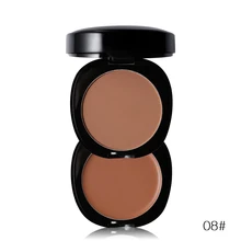 Бренд Гладкий макияж 2 в 1 прессованная пудра для лица Контурная Палитра минеральный бронзер хайлайтер пудра