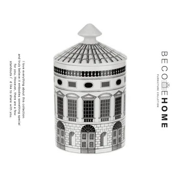 

New Swan Stone Castle tarro neushwanstein castle tarro shell tableware decorative plate porch make-up bottle