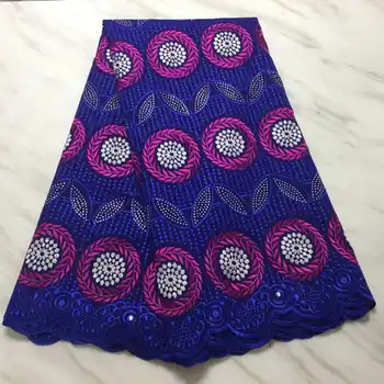 

African Guipure Lace Fabric 2019 High quality Stones with Embroidery Nigerian Cord Lace Fabric For Women French Lace Fabric