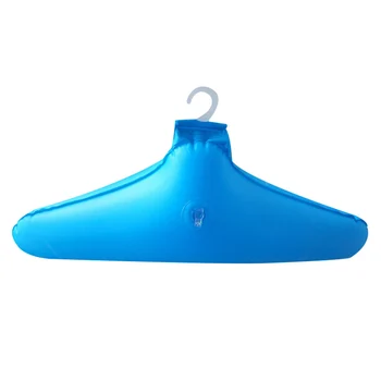 

5 Pcs PVC Inflatable Clothes Hanger Rack Foldable Non Slip Travel Portable Coat Hangers LXY9