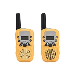 Talkie walkie sans fil T 388 canaux pour enfants, 1 paire, longue portée 446MHz 