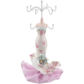 

Mermaid Women's Mannequin Jewelry Tree Sheet Display Holder Bow / Petite Print