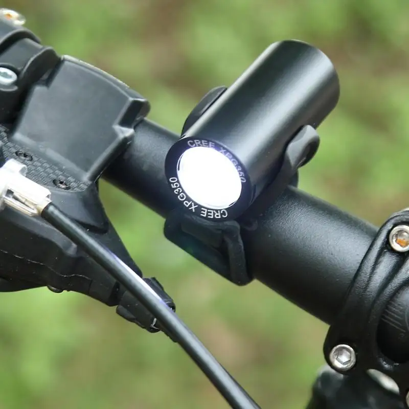 350 Lumens Waterproof USB Rechargeable MTB Front Light Bike XPG LED Headlight Built-In Battery Flashlight Bicycle Accessories