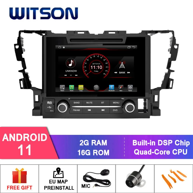 WITSON Android 11 GPS-навигатор для TOYOTA ALPHARD 2015 автомобильный dvd-плеер 1080P HD Mirror Link/TPMS/DVR/OBD/4G