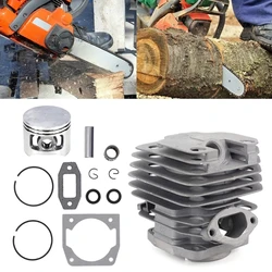 1 conjunto de diâmetro 45mm motosserra cilindro e pistão conjunto apto 52 52cc y5gd