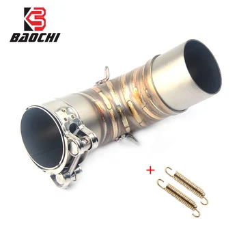 

51MM Motorcycle Exhaust Middle Pipe Slip on Middle Tube Link Pipe Connector For Honda 1000R CB1000R 2008-2016 Moto Accesories