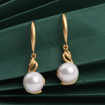 

Elegant Pearl Ear Hook Female Retro Senior Sense Earrings Jewelry Wholesale Earrings for Women Jewelry Korean Earrings