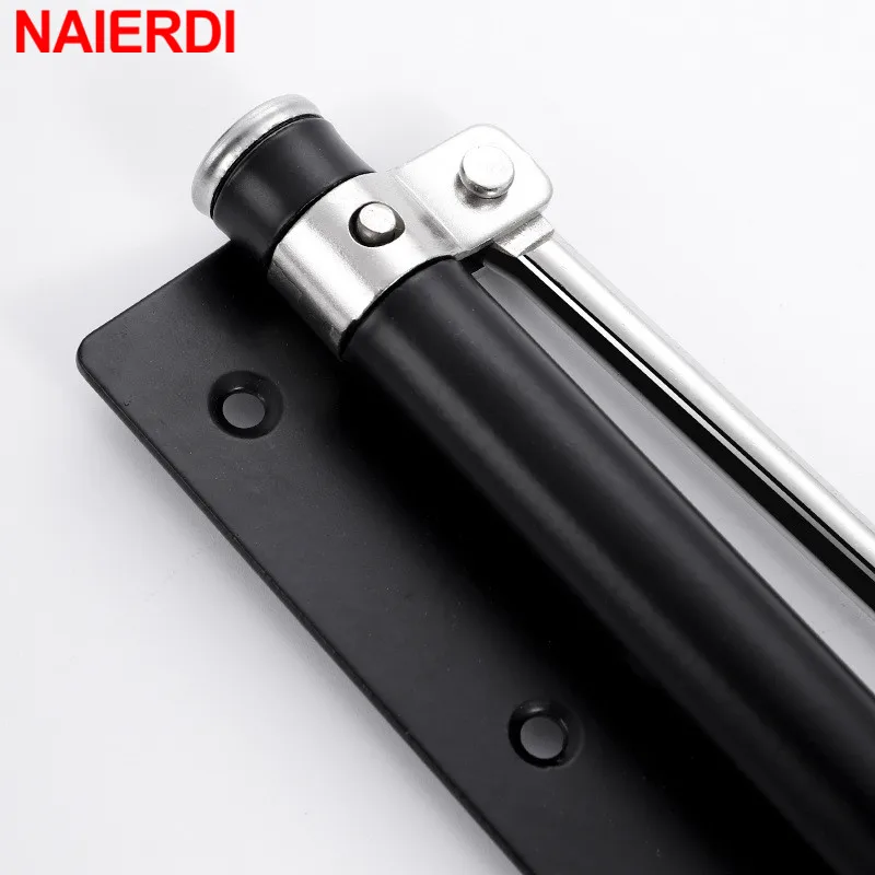 NAIERDI Aluminum Alloy Adjustable Door Closer 50KG Automatic Door Closer Pulley Silent Soft Close Heavy Duty Hardware