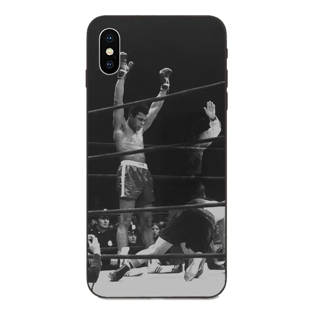 Новинка, мягкий ТПУ чехол для Apple iPhone 4, 4S, 5, 5S, SE, 6, 6 S, 7, 8 Plus, X, XS, Max, XR, Muhammad Ali - Цвет: as picture