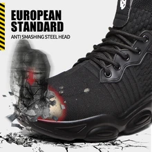 

Anti-Smashing Protected Steel Toe Shoes Outdoor Casual Sneakers Men Work Industrial Wear-Resistant Safety Lightweight Ankle Boot