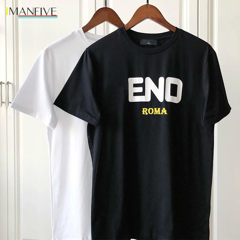 

2019-2019 Luxury New Fashion Designer Clothes Europe Italy Collaborate Roma Special Edition Tshirt Men Women T Shirt Casual