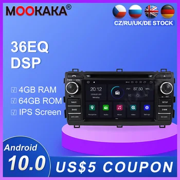 

Android 10.0 4+64GB Car radio player GPS Navigation for Toyota Auris 2013-2015 Multimedia Player Radio video stereo headunit dsp