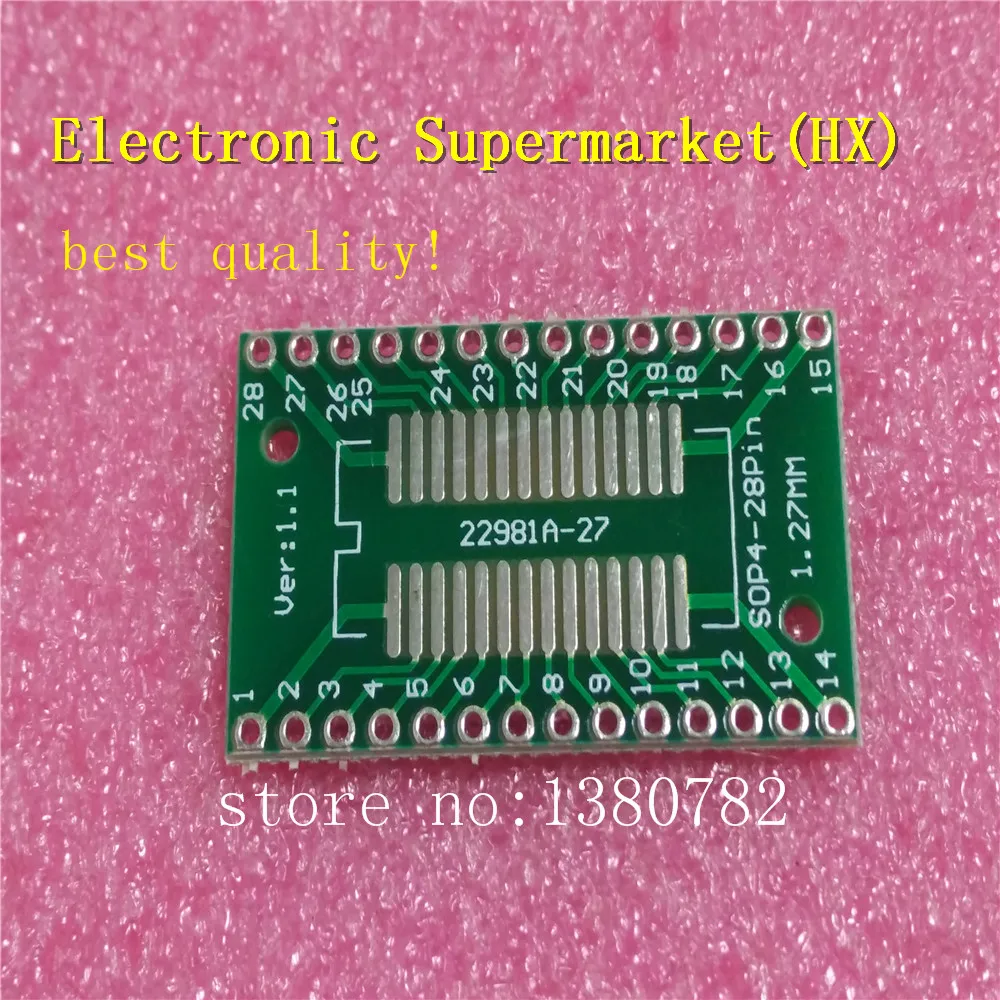 Free shipping 50pcs/lots SSOP28 TSSOP28 SOP28 To DIP28 Transfer Board DIP Pin Pitch Adapter | Электронные компоненты и