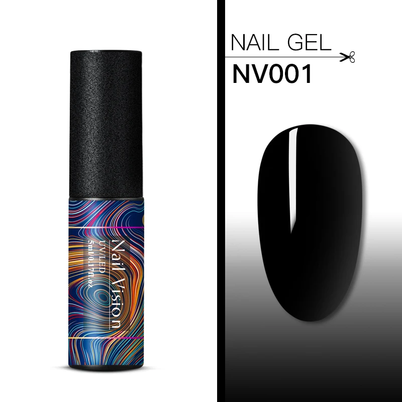Nail Vision 60 цветов Матовый УФ-гель для ногтей 5 мл чистый цвет ногтей матовое верхнее покрытие Замачивание ногтей гель лак маникюрный лак - Цвет: AAS06596