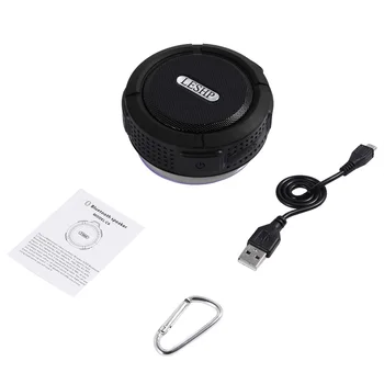 

LESHP Wireless Bluetooth Speaker With Calls Handsfree and Suction Cup Waterproof Bluetooth Shower Speaker Potable Vedio Speaker