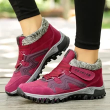 AGUTZM/женская зимняя обувь; зимние сапоги из замши; уличные Женские повседневные кроссовки; большие размеры 35-42; обувь; botas mujer invierno