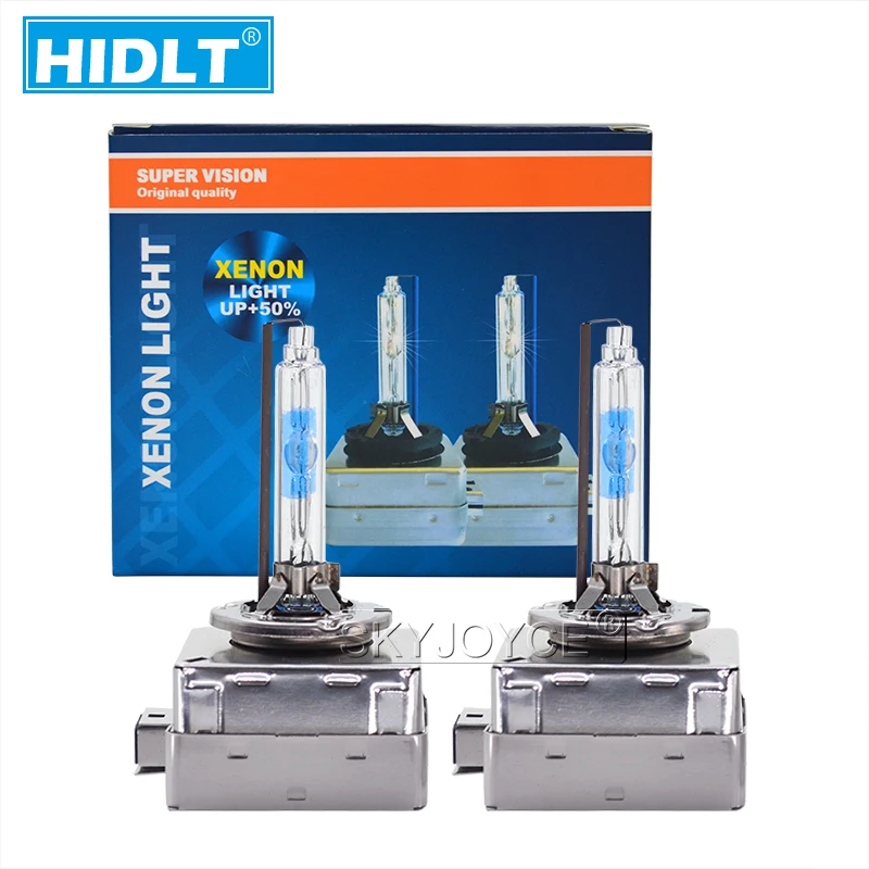 HIDLT 2020 New 2PCS UV Free Super Vision 5500K D1S Xenon Bulbs Metal Base Coating Layer Car Light D1S D3S HID Xenon Lamps (4)