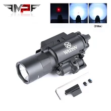 

Wadsn X400 X400U Tactical Flashlight White light Red Laser Green Laser Fit 20mm Picatinny Rail Airsoft Rifle Weapon Accessories