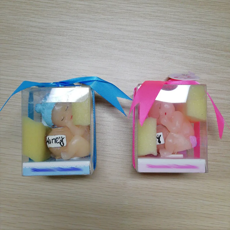 random 1pcs 1 коробка для детей, взрослых, девочек, мальчиков, деревянная бочка, детский домашний декор, розовые, синие держатели для свечей, для дня рождения, вечеринки, свечи для торта, украшения - Цвет: random 1pcs