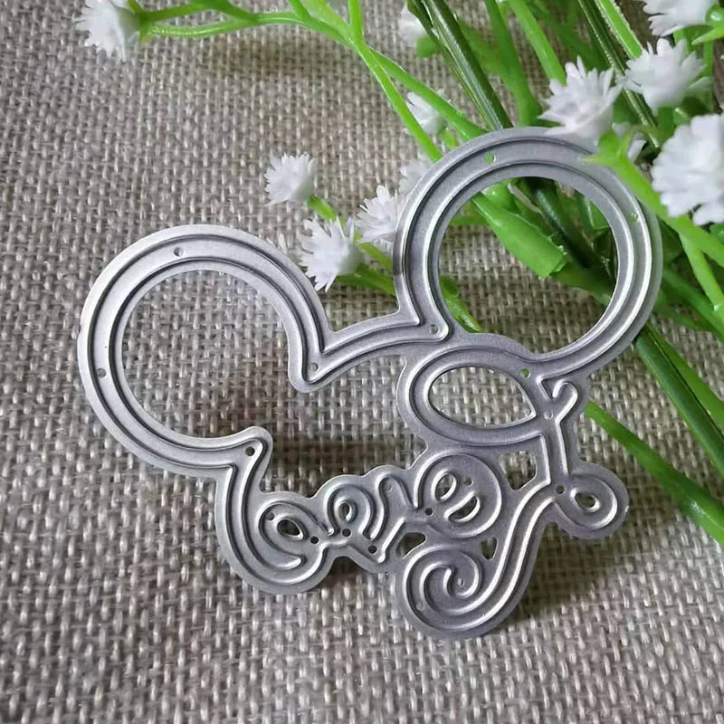 

Cute Letter Love Metal cutting dies frame craft cutting die embossing stencil for handmade Paper card making scrapbooking