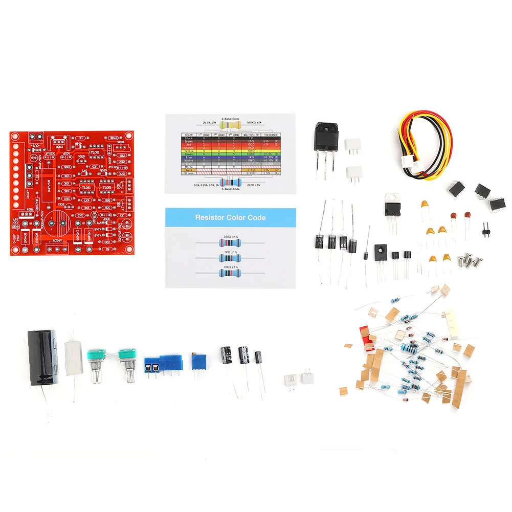 

laboratory power supply 0-30V 2MA-3A Adjustable DC Regulated Power Supply DIY Kit for Short-Circuit Current Limit Protection