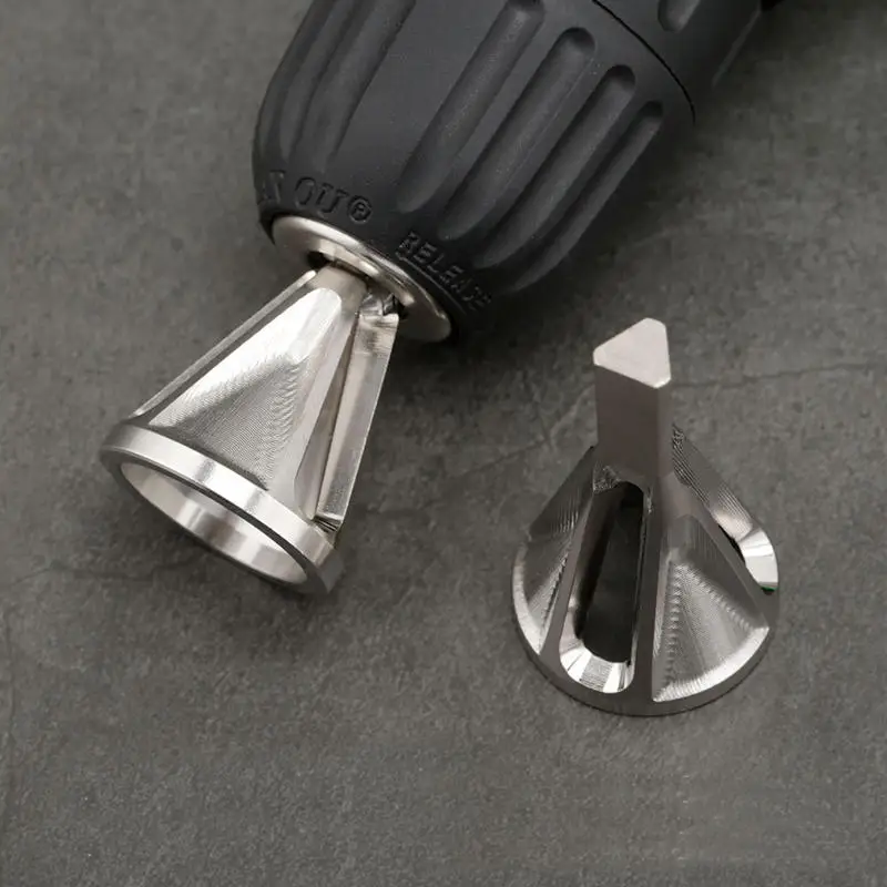 Drillpro Серебряный Deburring внешний Фаска Инструмент Бит удалить заусенцы Инструменты для ремонта сверло удалить бурр серебро Прямая поставка