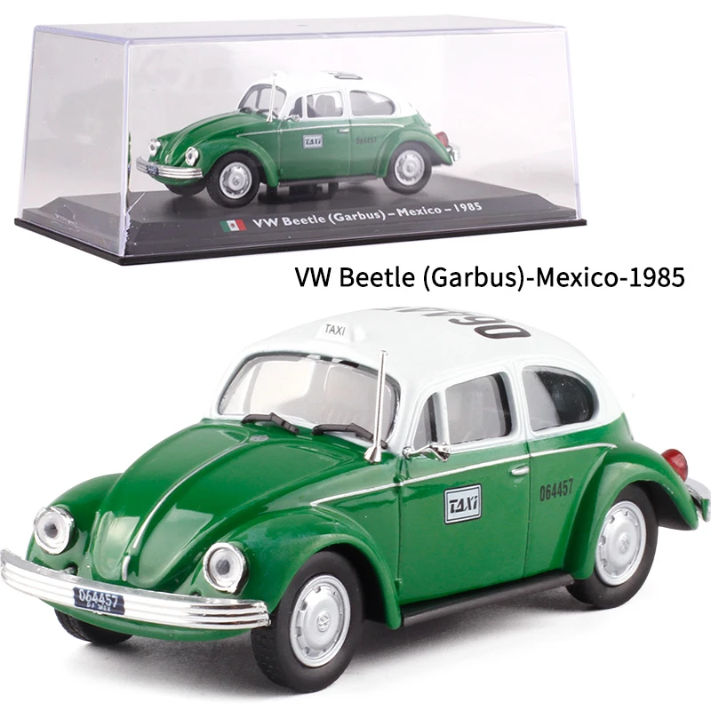 Garbus VW Beetle Mexico 1985 TAXI Model Cars 1:43 Toys Gifts New Alloy Diecast