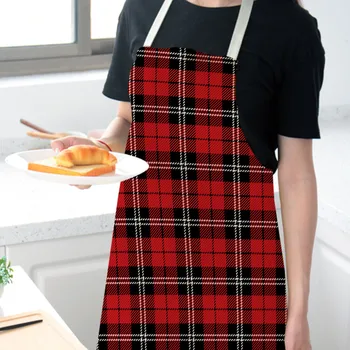 

Linen Christmas Apron Cotton Linen Sleeveless Apron Christmas Decorations for Home Kitchen Accessories Navidad 2020 New Y