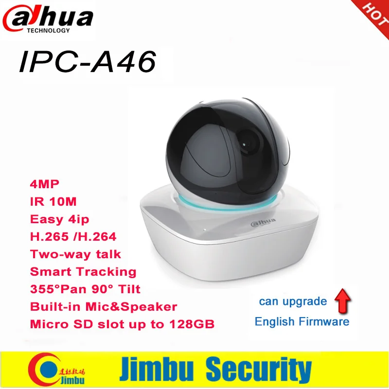 Dahua Wifi камера IPC-A46 заменить IPC-A35 H265/H.264 4MP IP камера панорамирование наклона два способа аудио для Easy4ip облако смарт-обнаружения