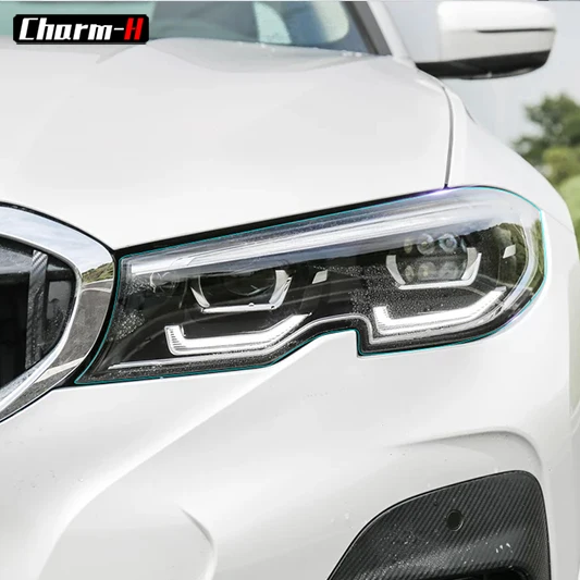 2pcs Car Styling Headlight Protective Film TPU Transparent Restoration Protection Sticker For BMW 3 Series G20 2019- Accessories