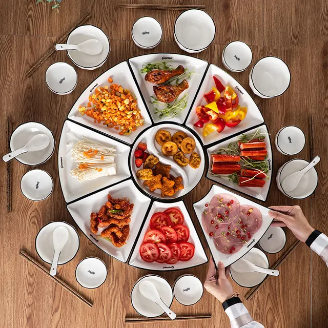 assiette en céramique, cercle combiné – Image 6