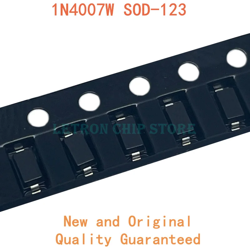 100 шт. 1N4007W SOD-123 1206 SMD выпрямительный диод новый и оригинальный | Электронные