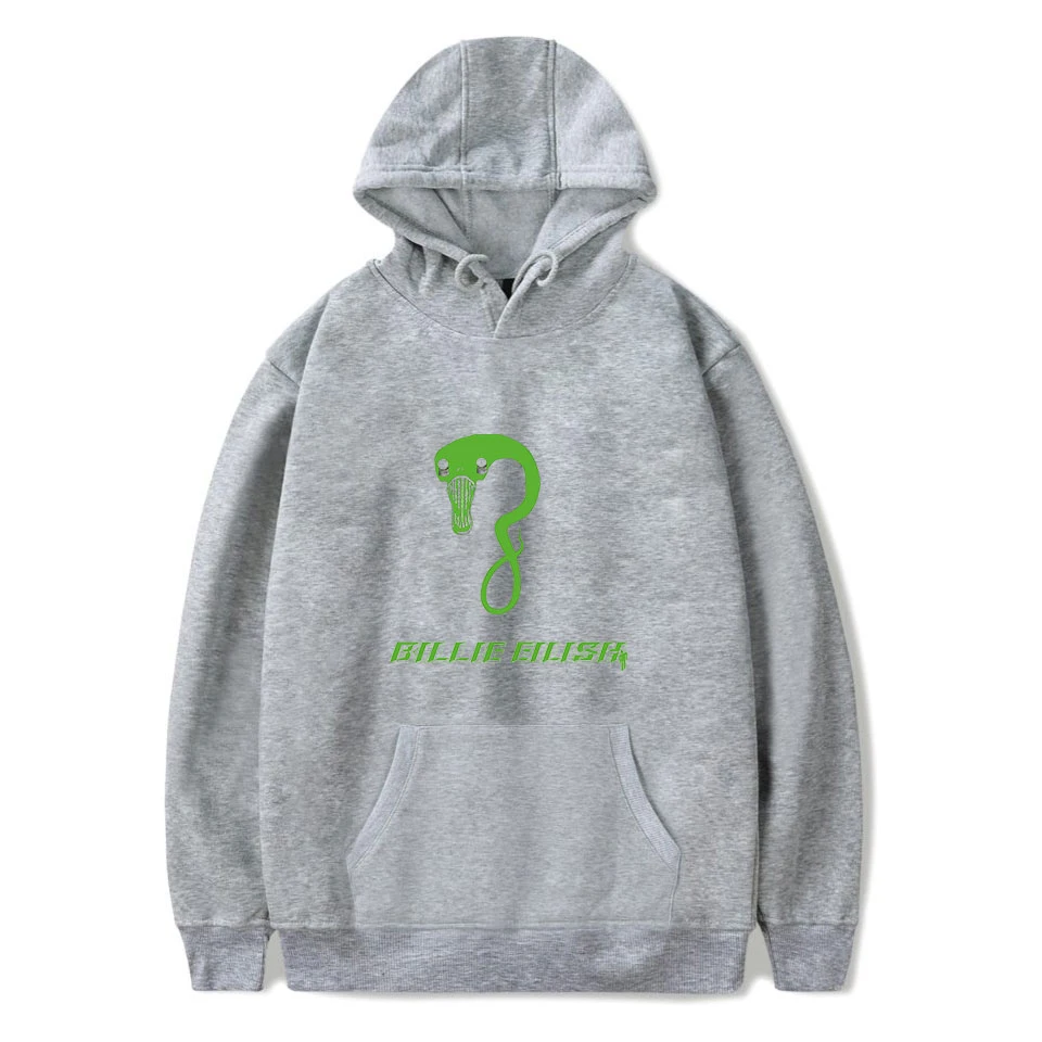 Толстовки с принтом Billie Eilish, женская и Мужская толстовка, известный певец, женские пуловеры с капюшоном, худи Billie Eilish, черная уличная одежда