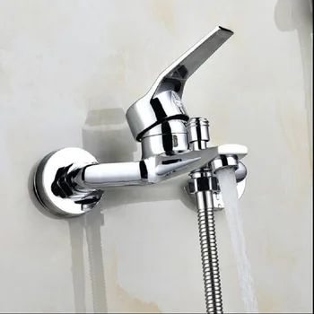 

Bathtub Single Lever Faucet Zinc Alloy Water Tap Uplift Bathroom Shower Mounting