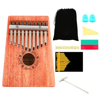 

17 Key Kalimba Mahogany Thumb Piano Solid Wood Thumb Piano Finger Mini Keyboard Portable Instrument for Beginners