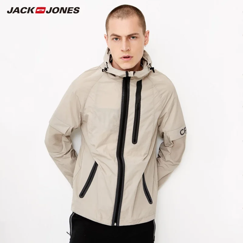 Мужская куртка с капюшоном JackJones спортивный светильник 218321551 | одежда