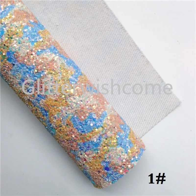 Glitterwishcome 21X29 см, размер А4, камуфляжный принт, плотная блестящая кожа, искусственная ткань из искусственной кожи, винил для бантов, GM679A