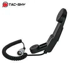 Walkie talkie portátil ptt h 148 ptt, walkie talkie com 6 pinos ptt tático/prc 152 250 152a