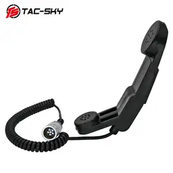 Walkie talkie PTT tactique à 6 broches, TAC SKY H 250, 148, 152, 152a, militaire, haut parleur portable, Microphone, Ptt H 250 