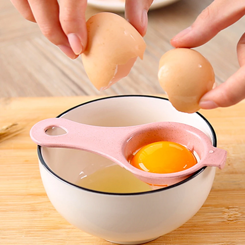 2Pcs Egg Yolk Separator Protein Separation Tool Household Durable Egg