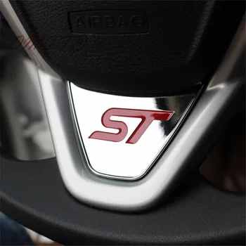 

10pcs ST Sport Steering Wheel Sequins car Sticker 3D ABS Chrome Covers Fiesta Ecosport 2009 - 2020 ST car styling