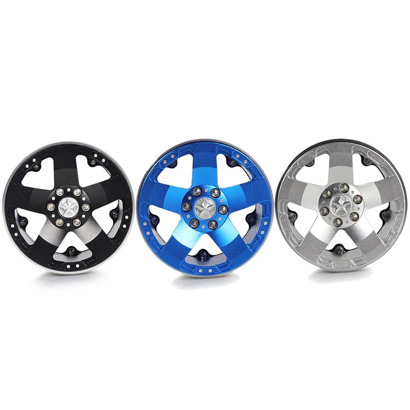 

Hot 4Pcs Aluminum Alloy 202 Wheels Rims for 1/10 RC Crawler Axial SCX10 II 90046 for Traxxas TRX4 D90 Toys for Children