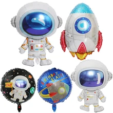 

Outer Space Astronaut Rocket Foil Balloons Helium Balloon Happy Birthday Party Decorations Kids Boys Party Favors Toy Globos