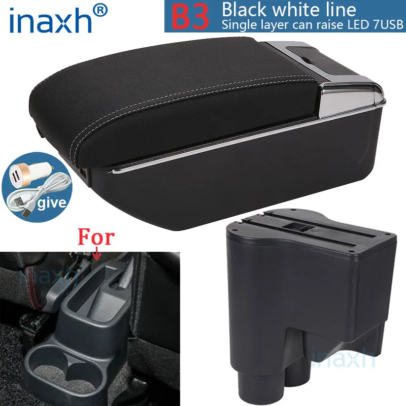 middenarmsteun Voor Daihatsu Voor Sirion Voor Materia Auto Armsteun Doos Centrale Winkel Inhoud Opbergdoos Arm 2016-2021: Auto Armsteun (Color : A2 Black line 7USB middenarmsteun Voor Daihatsu Voor Sirion Voor Materia Auto Armsteun Doos Centrale Winkel Inhoud Opbergdoos Arm 2016-2021: Auto Armsteun (Color : A2 Black line 7USB