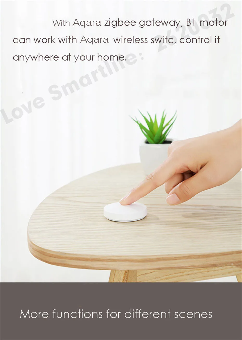 xiaomi Super Silent Curtain Track+Aqara B1 Li battery Motor,Mi Home App Apple Homekit,Smart Curtain Rails Control System,Mijia Smart Curtain System, Siri Voice Control -22