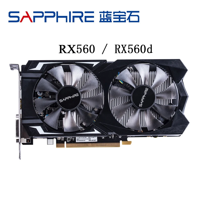 SAPPHIRE видеокарта RX 560 4 ГБ GDDR5 видеокарты для AMD RX 500 rx 560d VGA RX560 4G RX560D DP HDMI DVI 7000 МГц 1024 896 б/у|Графические карты| | АлиЭкспресс