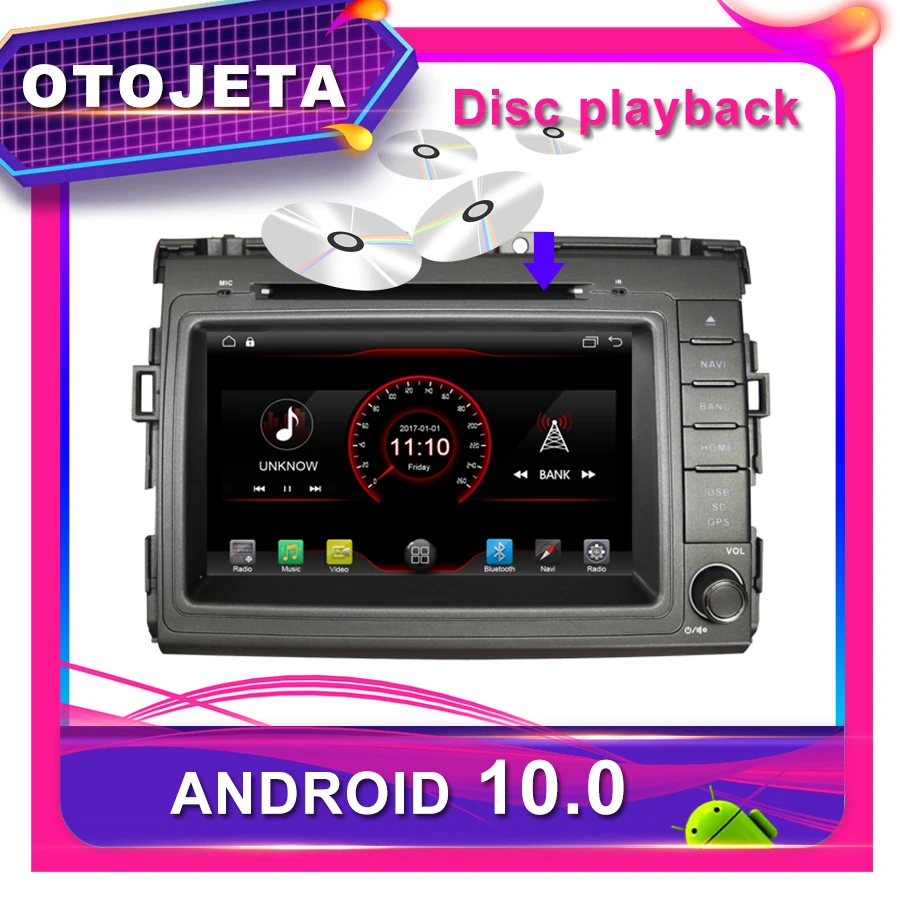 OTOJETA Автомобильный DVD Android 10 0 автомобильный gps для TOYOTA ESTIMA Радио мультимедийная